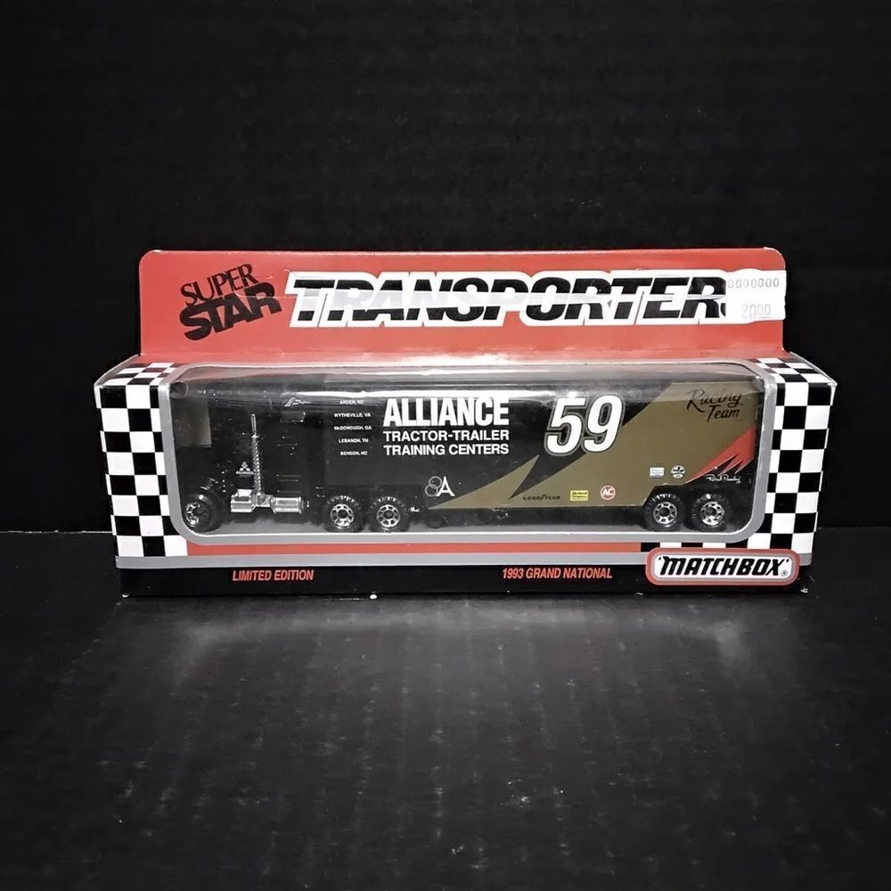 MATCHBOX SUPER STARS TRANSPORTER 1993 GRAND NATIONAL ALLIANCE #59 NASCAR - Picture 7 of 9
